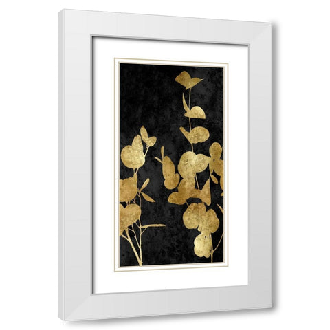 Nature Panel Gold on Black I White Modern Wood Framed Art Print with Double Matting by Carson, Danielle