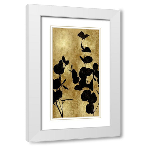 Nature Panel Black on Gold I White Modern Wood Framed Art Print with Double Matting by Carson, Danielle