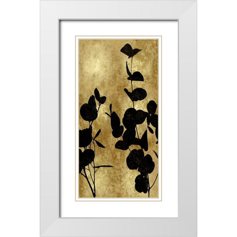 Nature Panel Black on Gold I White Modern Wood Framed Art Print with Double Matting by Carson, Danielle