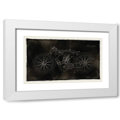 Vintage Ride White Modern Wood Framed Art Print with Double Matting by Matthews, Dylan