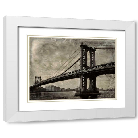 Bridge II White Modern Wood Framed Art Print with Double Matting by Matthews, Dylan