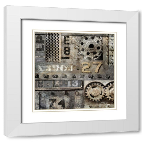 Industrial II White Modern Wood Framed Art Print with Double Matting by Matthews, Dylan
