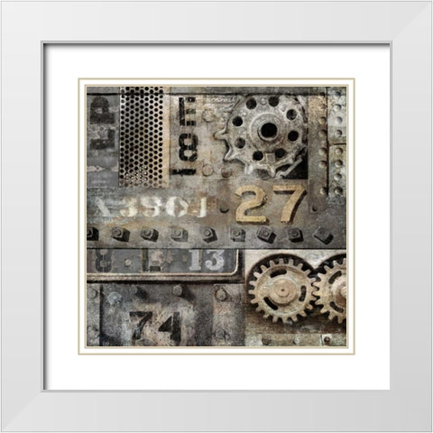 Industrial II White Modern Wood Framed Art Print with Double Matting by Matthews, Dylan