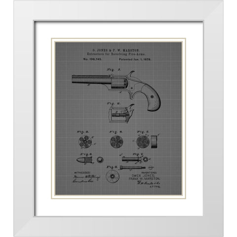 Extractors for Revolving Firea White Modern Wood Framed Art Print with Double Matting by Sproul, Dan