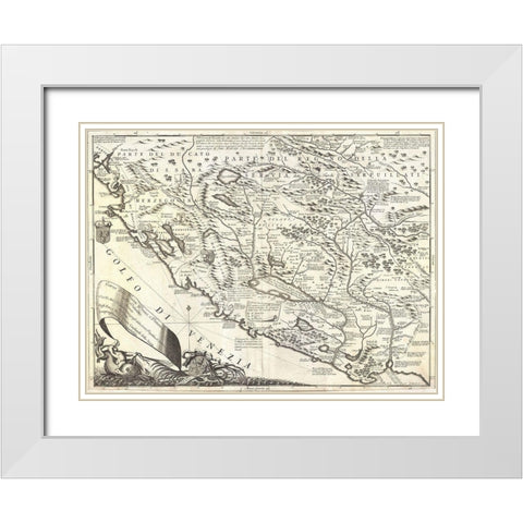 Golfo Di Venezia White Modern Wood Framed Art Print with Double Matting by Sproul, Dan