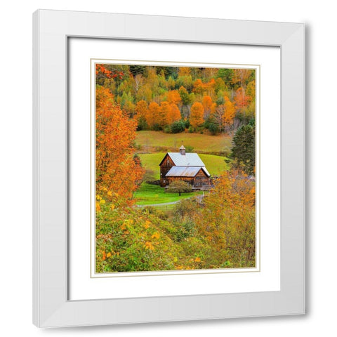 Sleephollow White Modern Wood Framed Art Print with Double Matting by Sproul, Dan