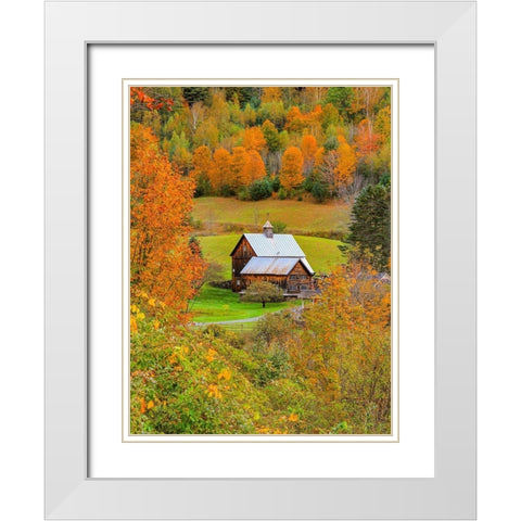 Sleephollow White Modern Wood Framed Art Print with Double Matting by Sproul, Dan