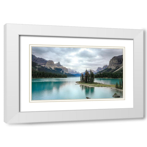 Reflection White Modern Wood Framed Art Print with Double Matting by Sproul, Dan