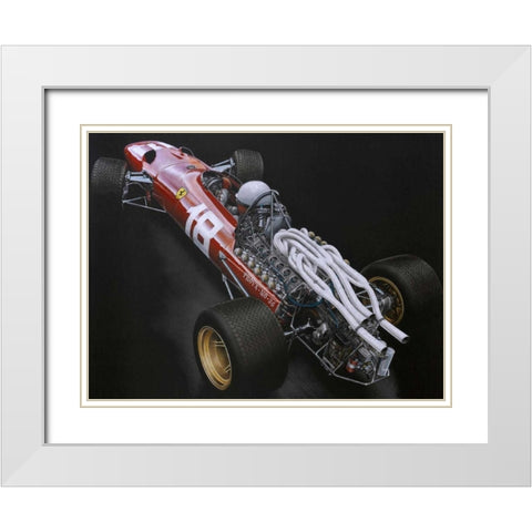 Bandini White Modern Wood Framed Art Print with Double Matting by Strothers, Todd