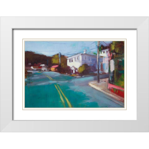 The Neighborhood II White Modern Wood Framed Art Print with Double Matting by Barbini, Eddie