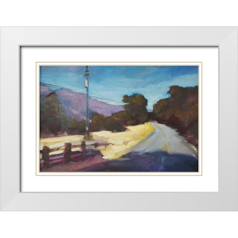 The Way Home White Modern Wood Framed Art Print with Double Matting by Barbini, Eddie
