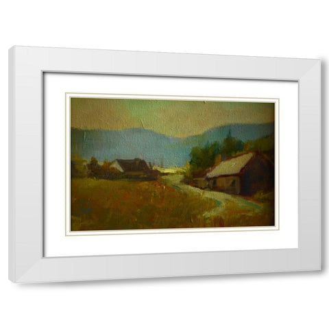 Early Evening White Modern Wood Framed Art Print with Double Matting by Barbini, Eddie