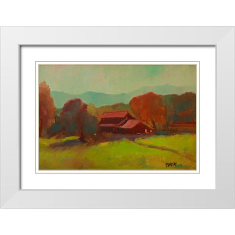 Tucked Away I White Modern Wood Framed Art Print with Double Matting by Barbini, Eddie