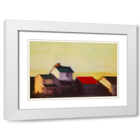 Late Afternoon I White Modern Wood Framed Art Print with Double Matting by Barbini, Eddie