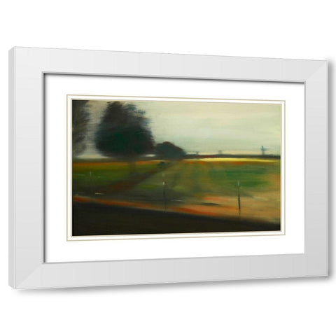 The Countryside II White Modern Wood Framed Art Print with Double Matting by Barbini, Eddie