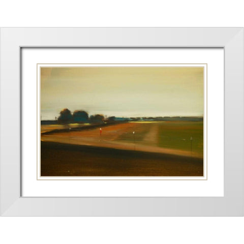 The Countryside III White Modern Wood Framed Art Print with Double Matting by Barbini, Eddie