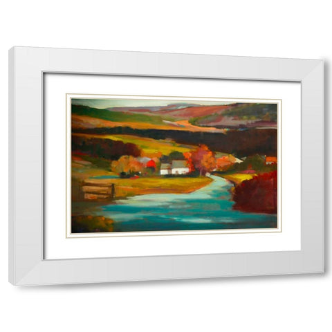 Entrance White Modern Wood Framed Art Print with Double Matting by Barbini, Eddie