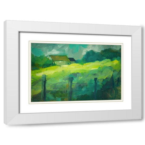 Tucked Away II White Modern Wood Framed Art Print with Double Matting by Barbini, Eddie