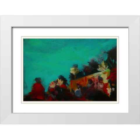 The Grove White Modern Wood Framed Art Print with Double Matting by Barbini, Eddie