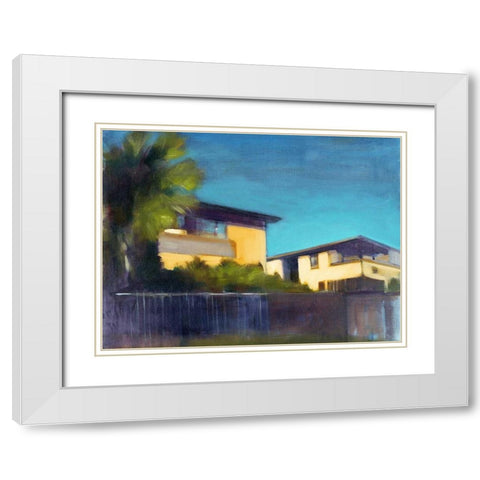 Sunlit II White Modern Wood Framed Art Print with Double Matting by Barbini, Eddie
