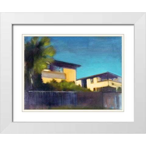 Sunlit II White Modern Wood Framed Art Print with Double Matting by Barbini, Eddie