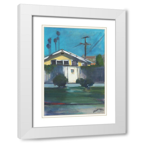 Sunlit III White Modern Wood Framed Art Print with Double Matting by Barbini, Eddie