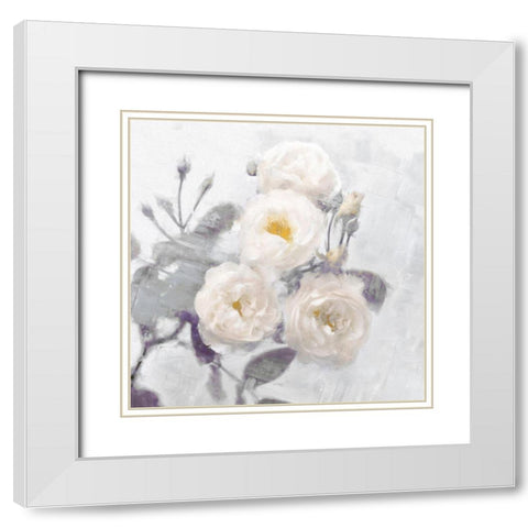 Delicate Purple I White Modern Wood Framed Art Print with Double Matting by Ford, Emily