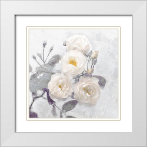 Delicate Purple I White Modern Wood Framed Art Print with Double Matting by Ford, Emily
