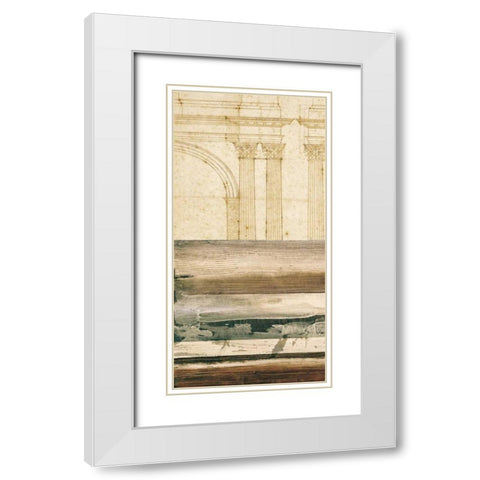 Architectural Detail II White Modern Wood Framed Art Print with Double Matting by Locke, Evan J.