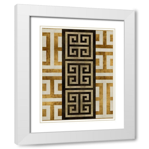 Athen I White Modern Wood Framed Art Print with Double Matting by Roberts, Ellie