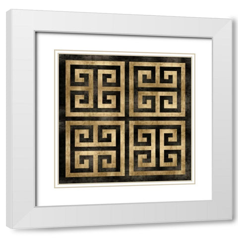 Greek Classic I White Modern Wood Framed Art Print with Double Matting by Roberts, Ellie