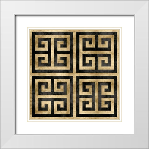 Greek Classic II White Modern Wood Framed Art Print with Double Matting by Roberts, Ellie