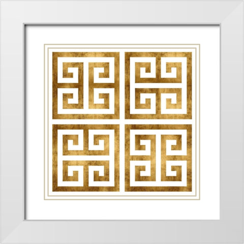 Greek Classic III White Modern Wood Framed Art Print with Double Matting by Roberts, Ellie