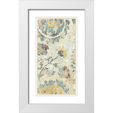 Adornment Panel II White Modern Wood Framed Art Print with Double Matting by Roberts, Ellie