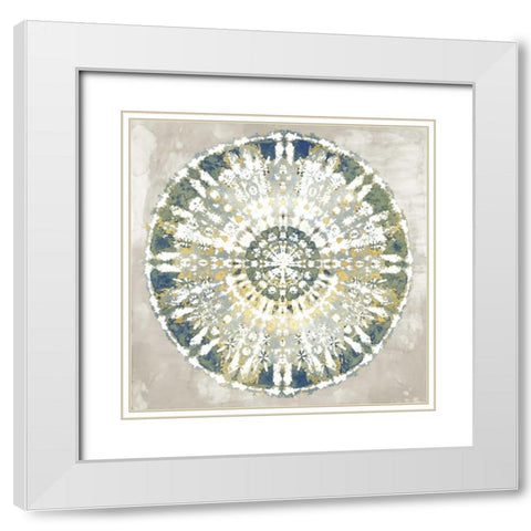 Balanced V White Modern Wood Framed Art Print with Double Matting by Roberts, Ellie