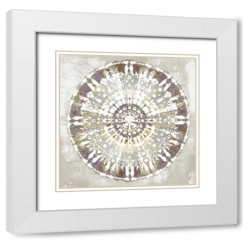 Balanced VII White Modern Wood Framed Art Print with Double Matting by Roberts, Ellie
