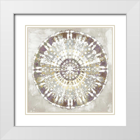 Balanced VII White Modern Wood Framed Art Print with Double Matting by Roberts, Ellie