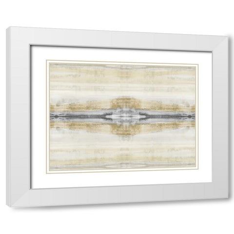 Symmetry I White Modern Wood Framed Art Print with Double Matting by Roberts, Ellie