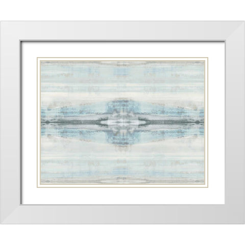 Symmetry II White Modern Wood Framed Art Print with Double Matting by Roberts, Ellie