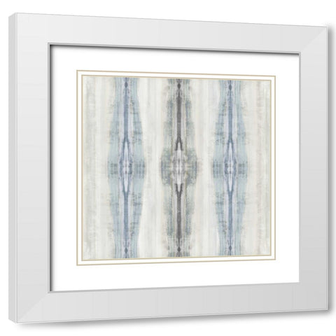 Emminent in Blue White Modern Wood Framed Art Print with Double Matting by Roberts, Ellie