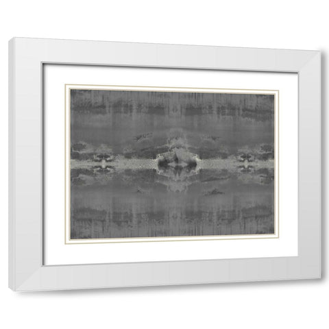 Symmetry IV White Modern Wood Framed Art Print with Double Matting by Roberts, Ellie