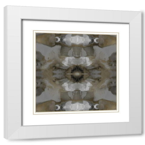 Paramount V White Modern Wood Framed Art Print with Double Matting by Roberts, Ellie