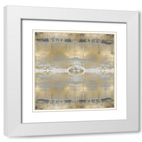 Transcendent I White Modern Wood Framed Art Print with Double Matting by Roberts, Ellie
