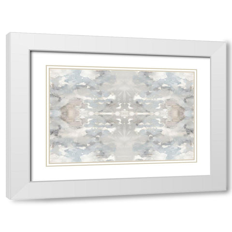 Harmony Gray I White Modern Wood Framed Art Print with Double Matting by Blake, Madeline