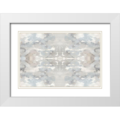 Harmony Gray I White Modern Wood Framed Art Print with Double Matting by Blake, Madeline