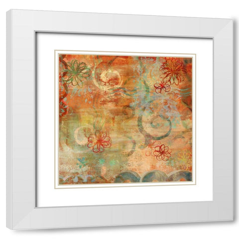 Happy Days II White Modern Wood Framed Art Print with Double Matting by Dunn, Emily