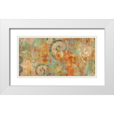 Playground White Modern Wood Framed Art Print with Double Matting by Dunn, Emily