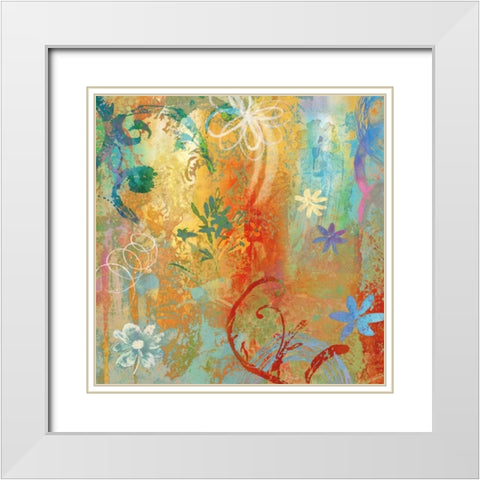 New Utopia I White Modern Wood Framed Art Print with Double Matting by Dunn, Emily