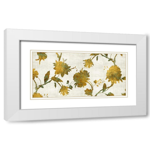 Patina on Gold White Modern Wood Framed Art Print with Double Matting by Lange, Erin