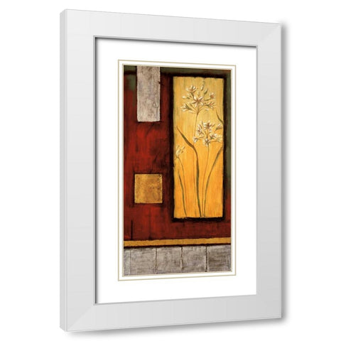 Delicate Balance I White Modern Wood Framed Art Print with Double Matting by Lange, Erin